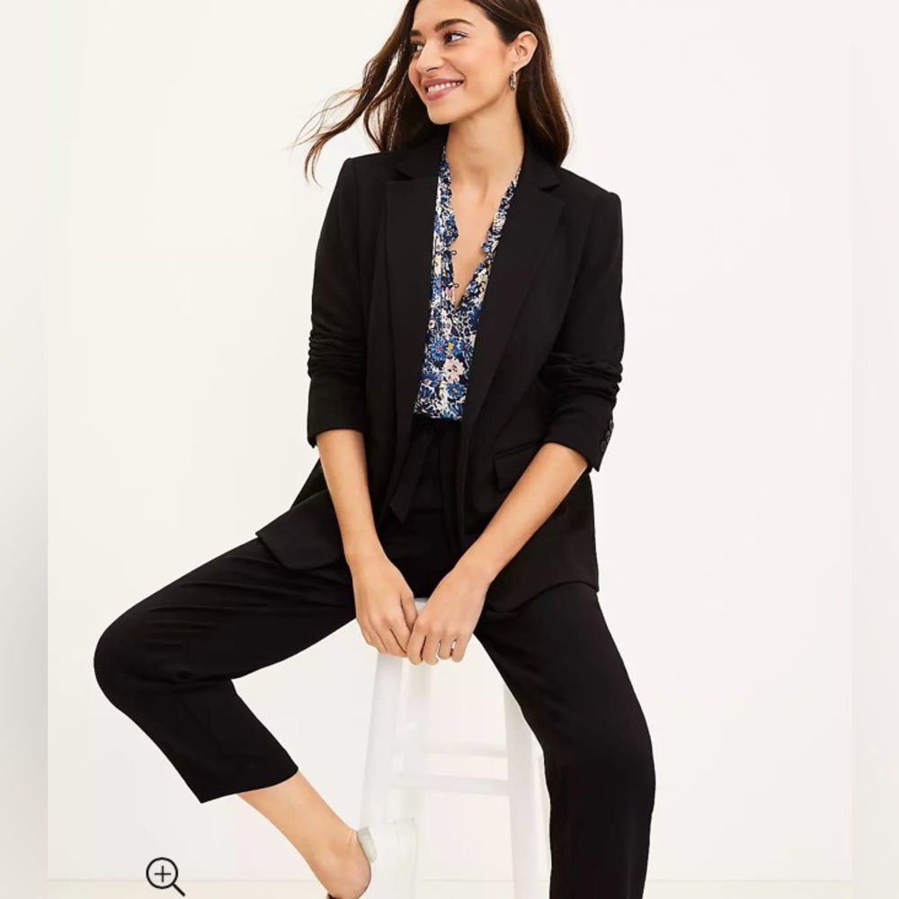 LOFT Tall Knit Long Modern Blazer
